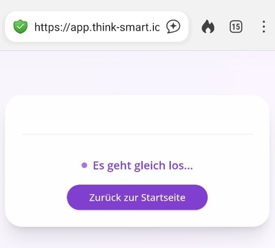 Think Smart App Screenshot